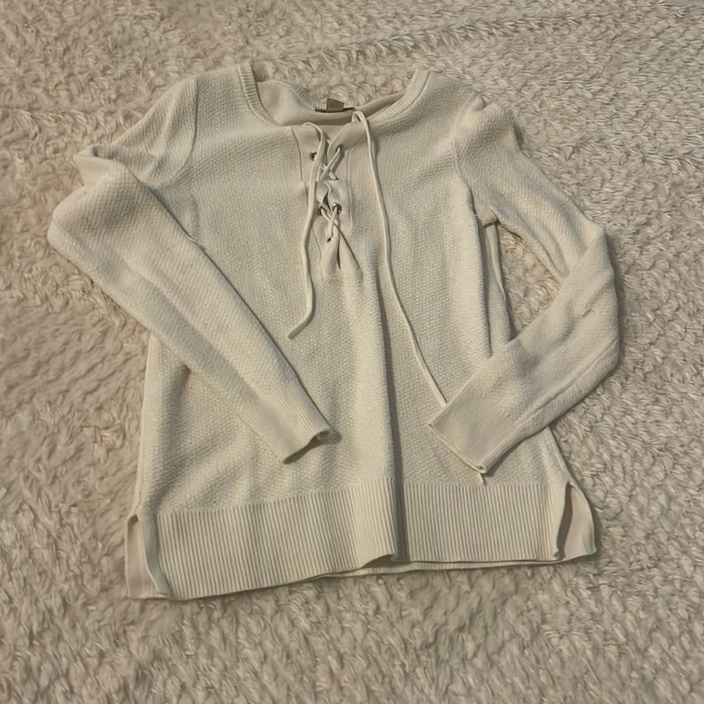 laced sweater